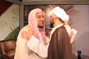 الشيخ مع عبدالعزيز قاسم